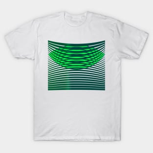 Geometric pattern green modern T-Shirt